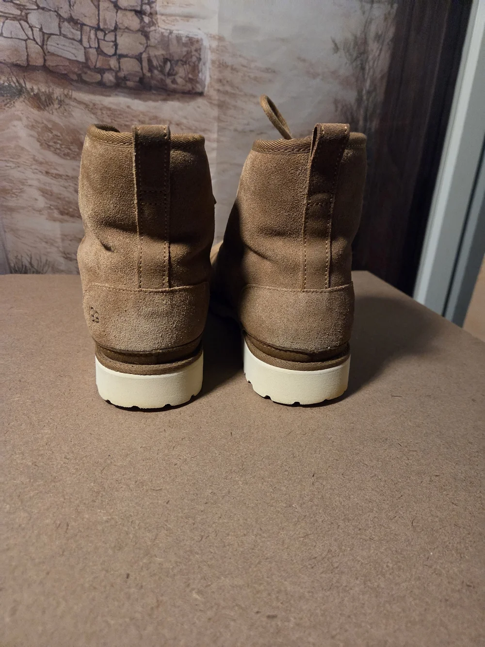 Men's Warm Lined Winter Boots in Tan